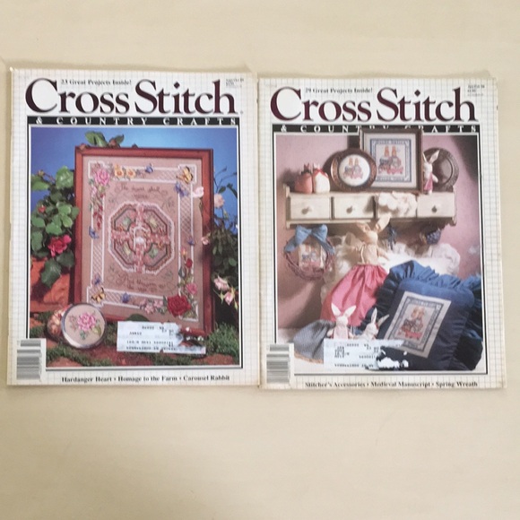 1989-91 Lot of 8 Cross Stitch & Country Crafts Magazines Vintage (Better Homes) - Picture 2 of 9